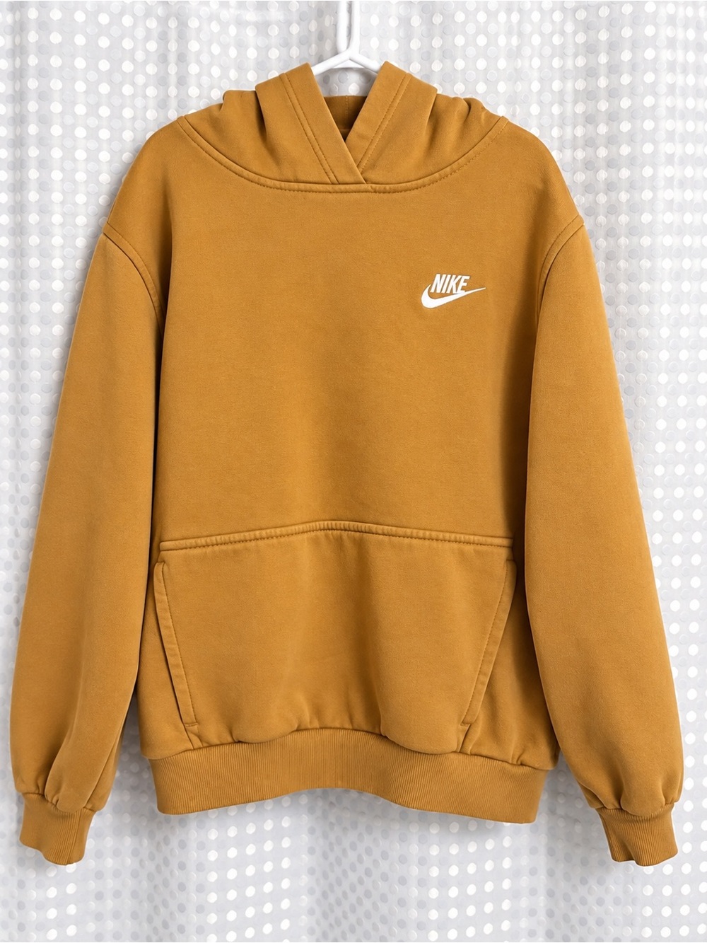 Nike Men’s Crewneck Hoodie in Mustard Gold